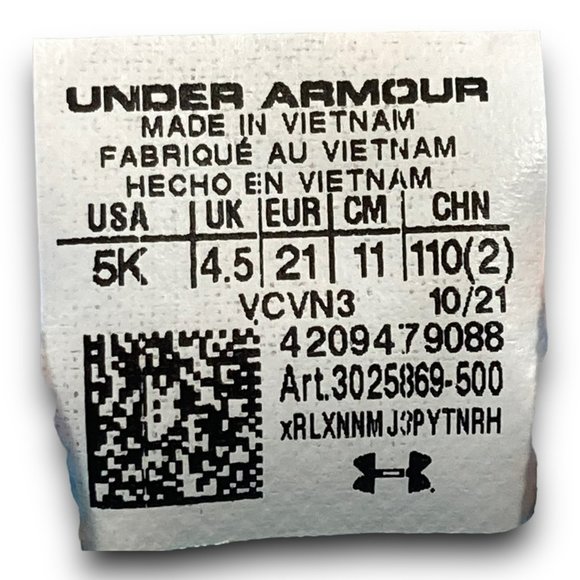 Under Armour Assert 9 Sky Sneakers 3025869-500 Slip On Light Purple Toddler 5 - Picture 9 of 9